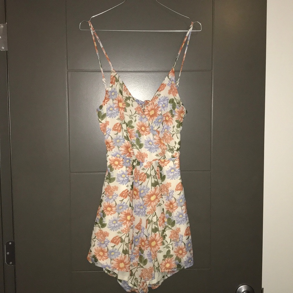 American Eagle floral romper